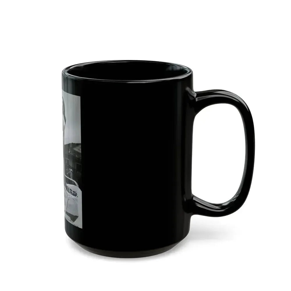 Elaine Stewart #122 (Vintage Female Icon) Black Coffee Mug - Go Mug Yourself