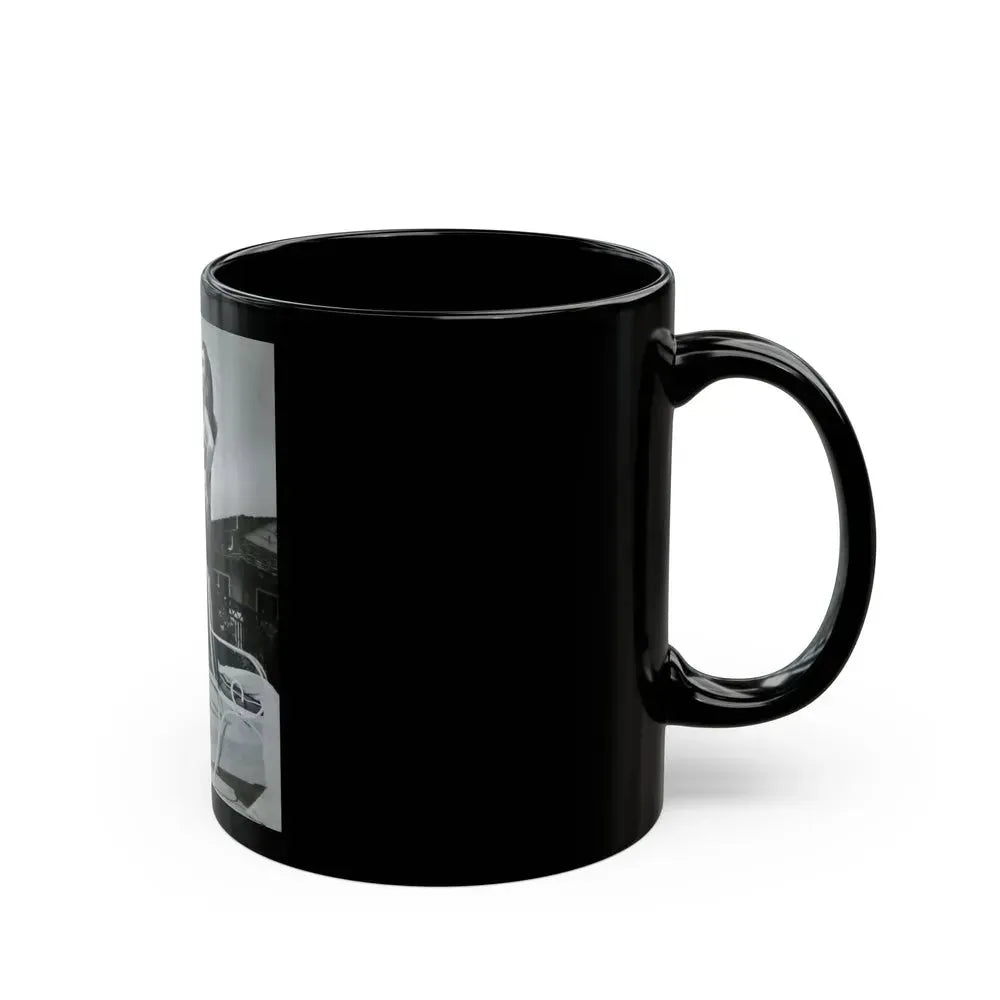 Elaine Stewart #122 (Vintage Female Icon) Black Coffee Mug - Go Mug Yourself