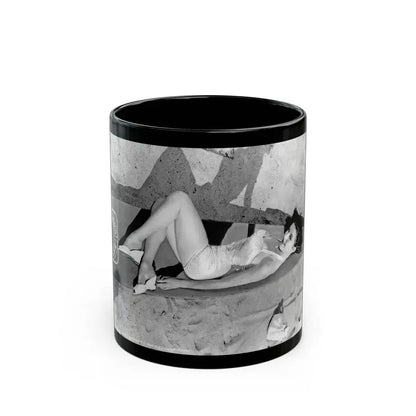 Elaine Stewart #129 (Vintage Female Icon) Black Coffee Mug 11oz - Go Mug Yourself