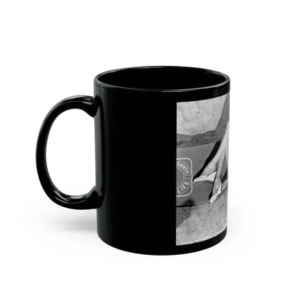 Elaine Stewart #129 (Vintage Female Icon) Black Coffee Mug - Go Mug Yourself
