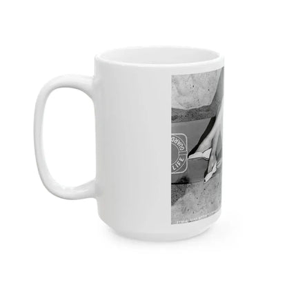 Elaine Stewart #129 (Vintage Female Icon) White Coffee Mug - Go Mug Yourself