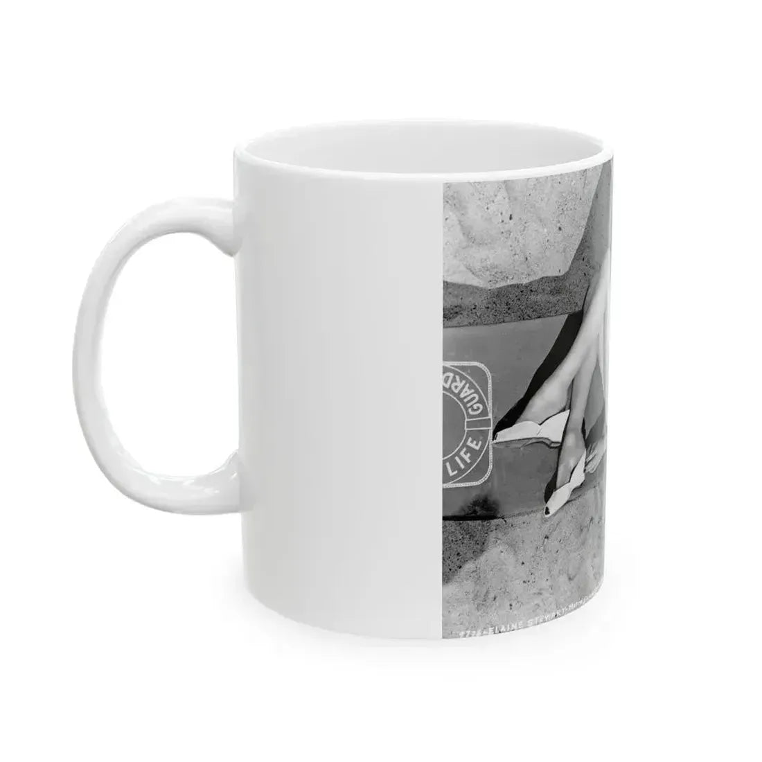 Elaine Stewart #129 (Vintage Female Icon) White Coffee Mug - Go Mug Yourself