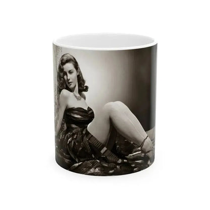 Elaine Stewart #132 (Vintage Female Icon) White Coffee Mug 11oz - Go Mug Yourself