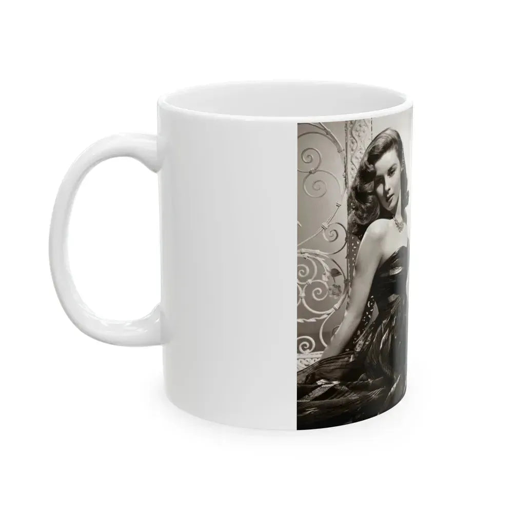 Elaine Stewart #132 (Vintage Female Icon) White Coffee Mug - Go Mug Yourself