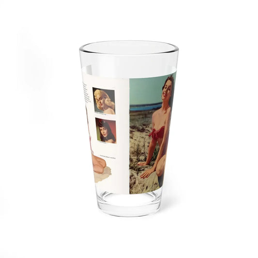 Elaine Stewart #138 - Modern Screen Pin-Ups Magazine Issue #1 (Vintage Female Icon) Pint Glass 16oz-16oz-Go Mug Yourself