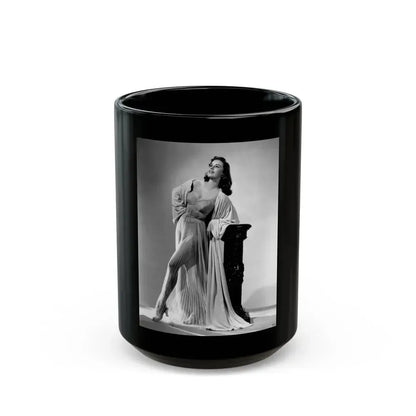 Elaine Stewart #139 (Vintage Female Icon) Black Coffee Mug 15oz - Go Mug Yourself