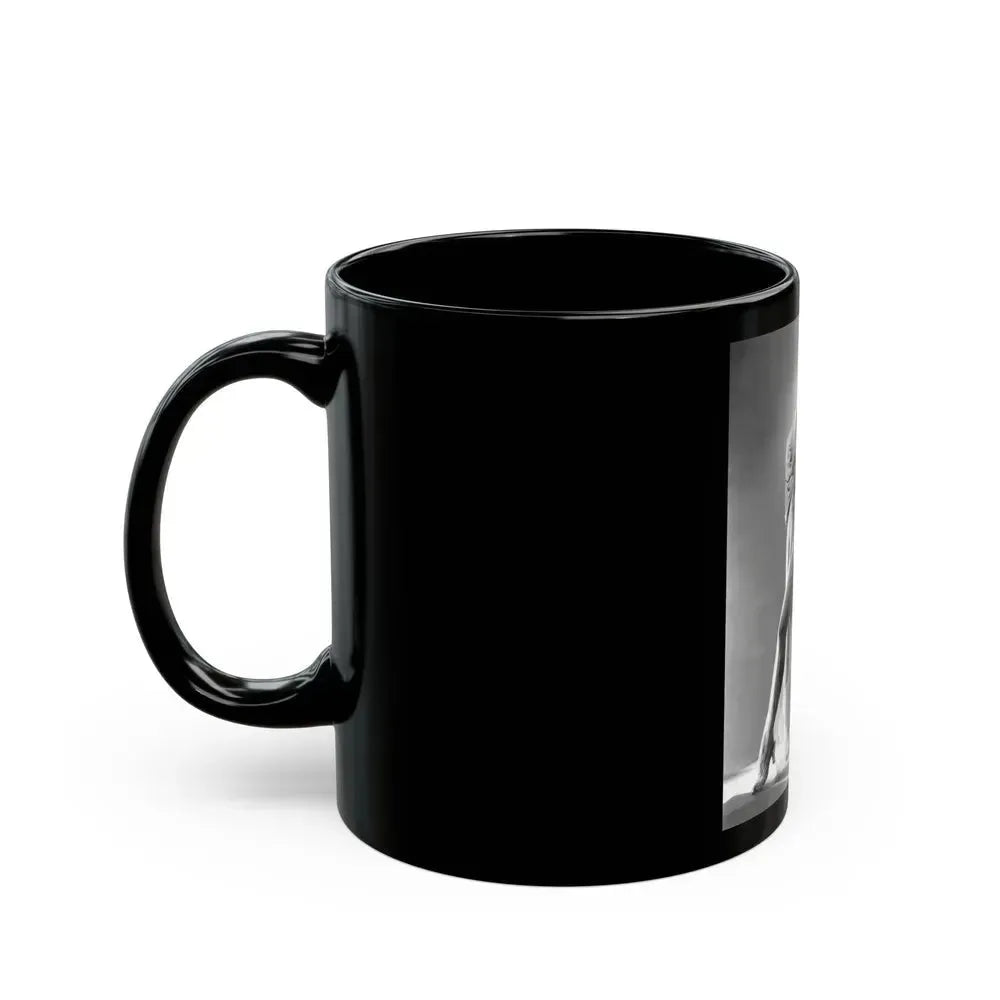 Elaine Stewart #139 (Vintage Female Icon) Black Coffee Mug - Go Mug Yourself