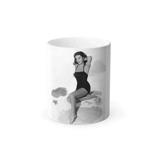 Elaine Stewart #141 (Vintage Female Icon) Color Changing Coffee Mug 11oz - Go Mug Yourself