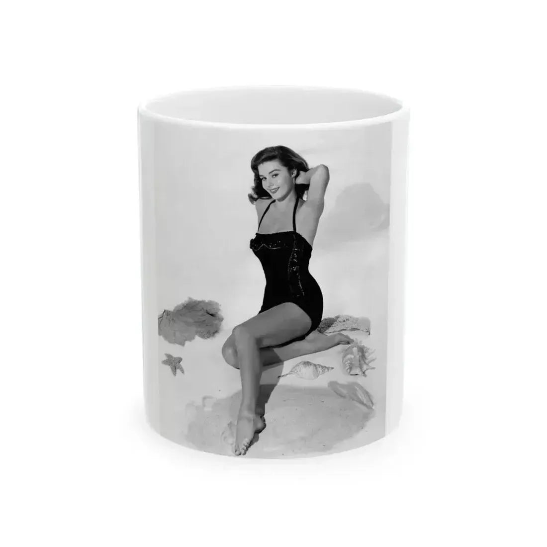 Elaine Stewart #141 (Vintage Female Icon) White Coffee Mug 11oz - Go Mug Yourself