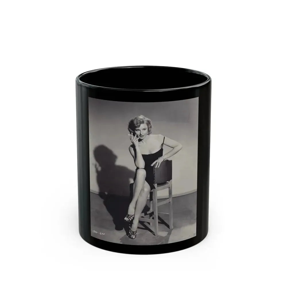 Elaine Stewart #142 (Vintage Female Icon) Black Coffee Mug 11oz - Go Mug Yourself