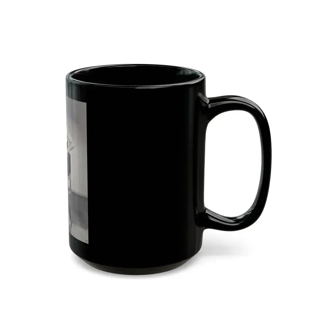 Elaine Stewart #142 (Vintage Female Icon) Black Coffee Mug - Go Mug Yourself