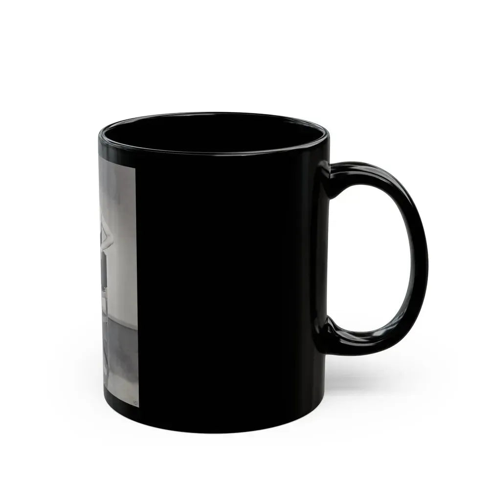 Elaine Stewart #142 (Vintage Female Icon) Black Coffee Mug - Go Mug Yourself