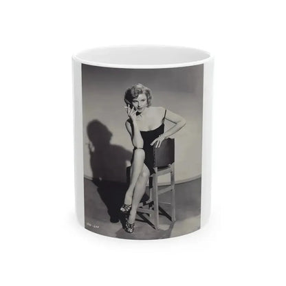 Elaine Stewart #142 (Vintage Female Icon) White Coffee Mug 11oz - Go Mug Yourself