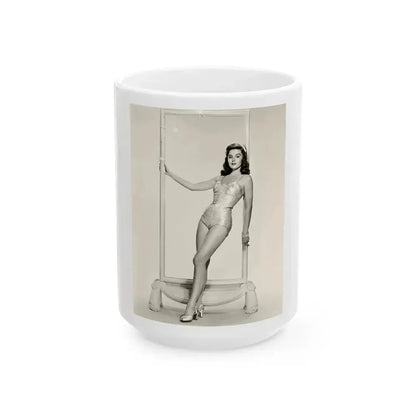 Elaine Stewart #144 (Vintage Female Icon) White Coffee Mug 15oz - Go Mug Yourself