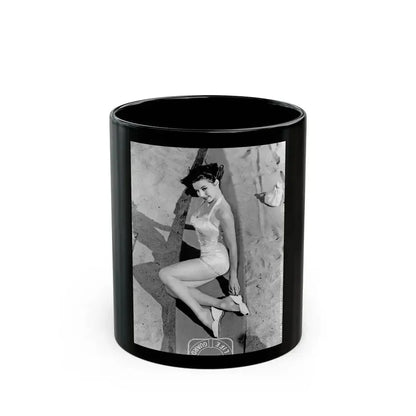 Elaine Stewart #145 (Vintage Female Icon) Black Coffee Mug 11oz - Go Mug Yourself