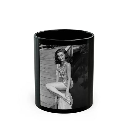 Elaine Stewart #146 (Vintage Female Icon) Black Coffee Mug 11oz - Go Mug Yourself