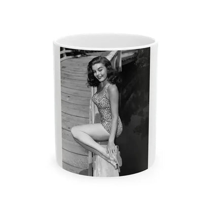 Elaine Stewart #146 (Vintage Female Icon) White Coffee Mug 11oz - Go Mug Yourself