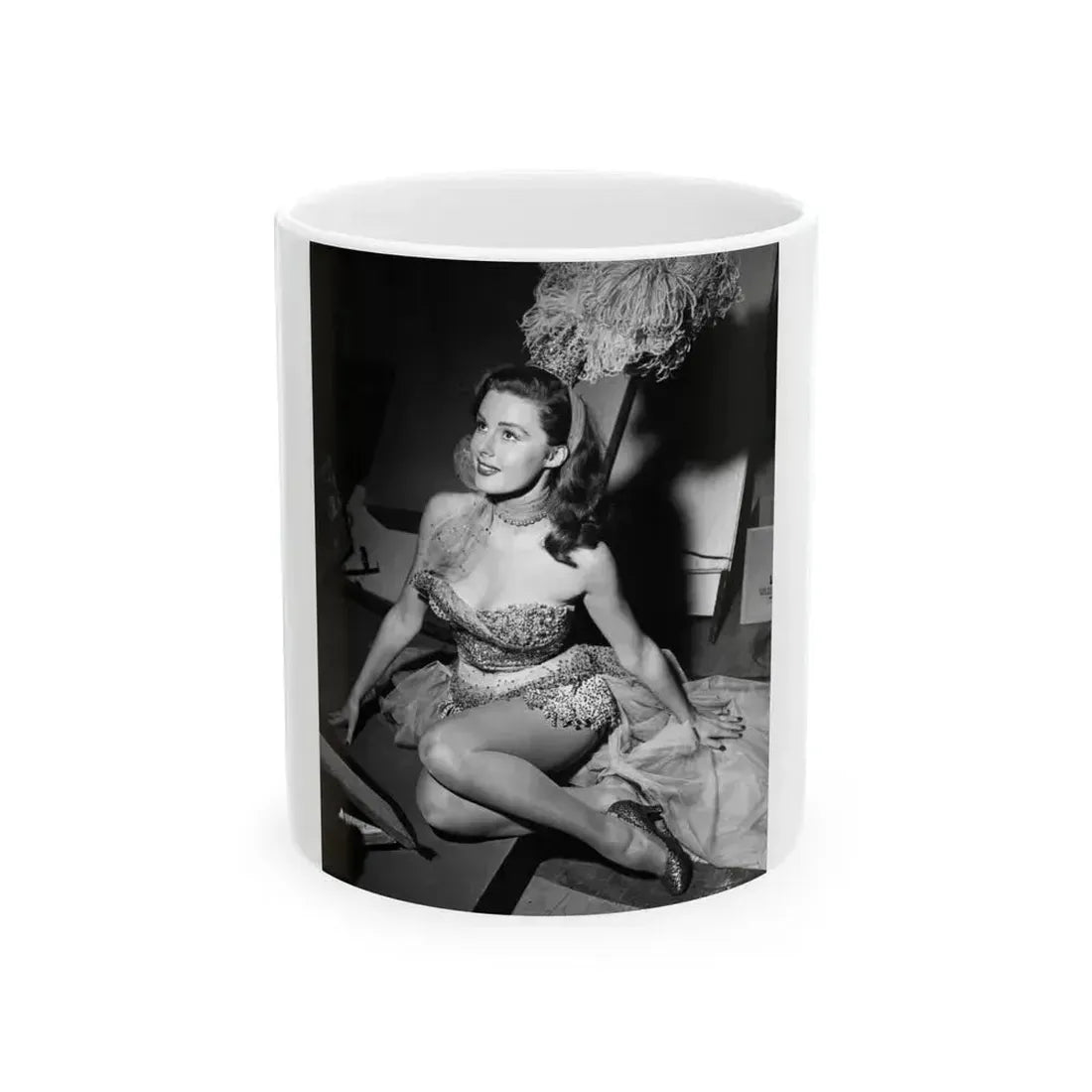 Elaine Stewart #147 (Vintage Female Icon) White Coffee Mug 11oz - Go Mug Yourself