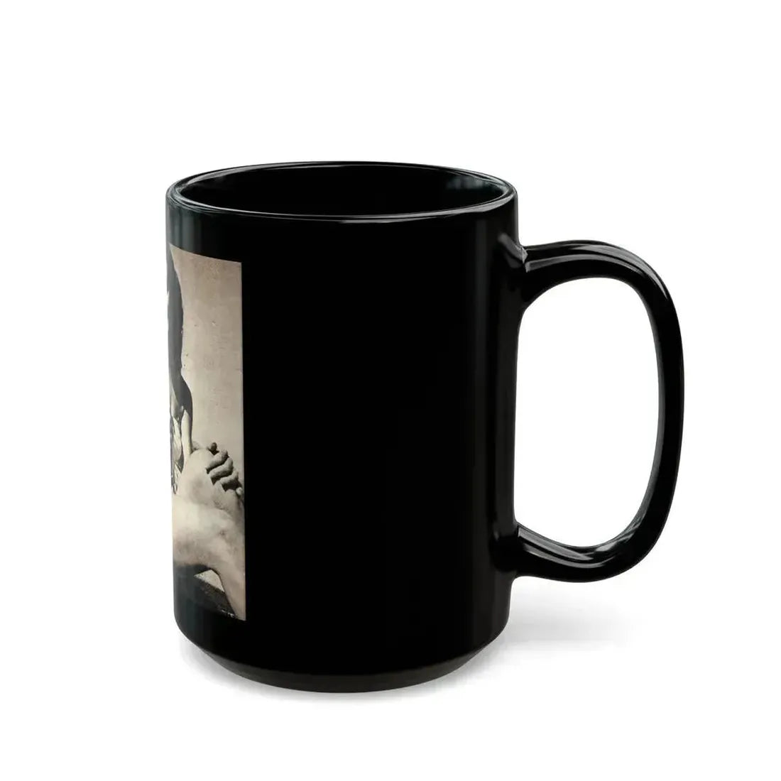 Elaine Stewart #155 (Vintage Female Icon) Black Coffee Mug - Go Mug Yourself