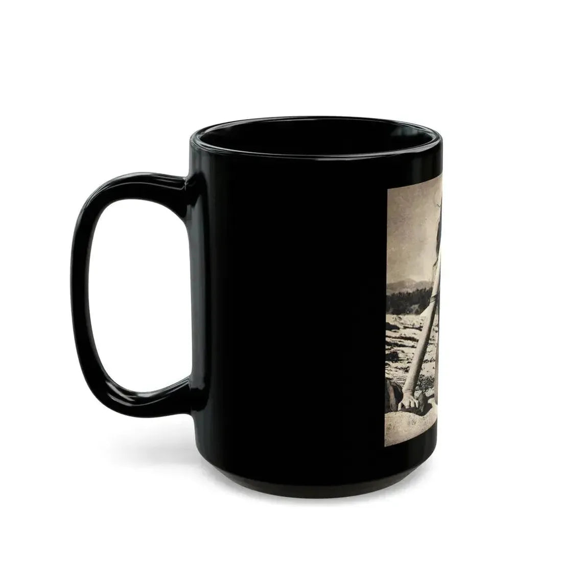 Elaine Stewart #155 (Vintage Female Icon) Black Coffee Mug - Go Mug Yourself