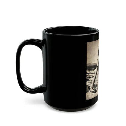 Elaine Stewart #155 (Vintage Female Icon) Black Coffee Mug - Go Mug Yourself