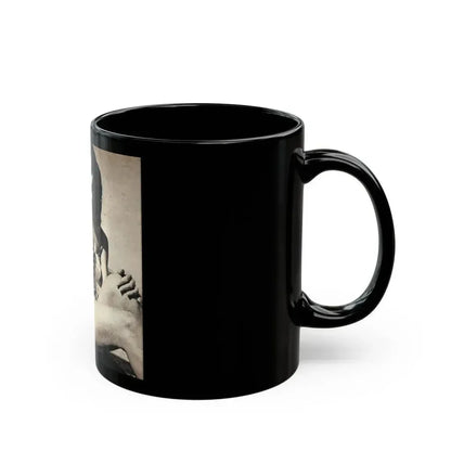 Elaine Stewart #155 (Vintage Female Icon) Black Coffee Mug - Go Mug Yourself