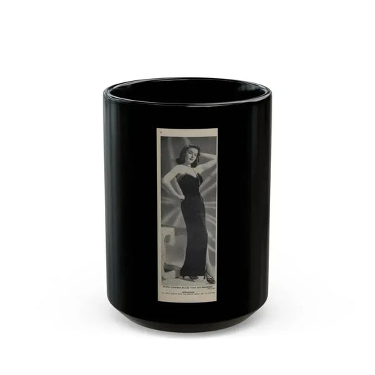 Elaine Stewart #161 1 (Vintage Female Icon) Black Coffee Mug 15oz - Go Mug Yourself