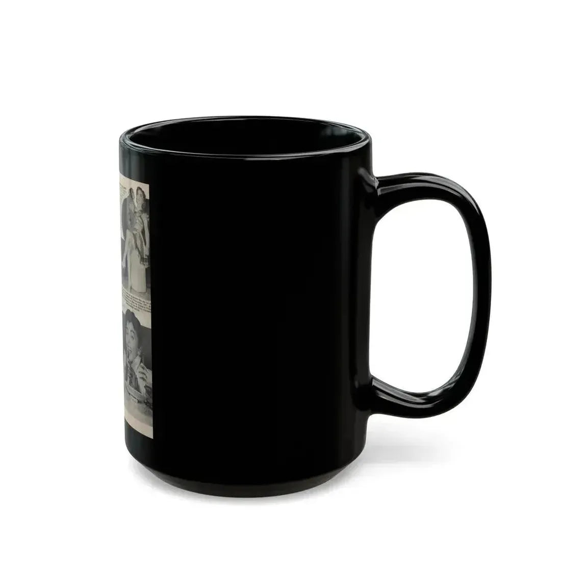 Elaine Stewart #161 (Vintage Female Icon) Black Coffee Mug - Go Mug Yourself