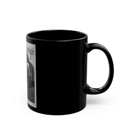 Elaine Stewart #166 - Negative Struck B&W 8x10 50's Era Full Body 1 Piece Swimsuit Cheesecake HQ Photo (Vintage Female Icon) Black Coffee Mug - Go Mug Yourself
