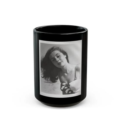 Elaine Stewart #167 - Negative Struck B&W 8x10 50's Head & Upper Body Body 1 Piece Swimsuit Cheesecake HQ Photo (Vintage Female Icon) Black Coffee Mug 15oz - Go Mug Yourself