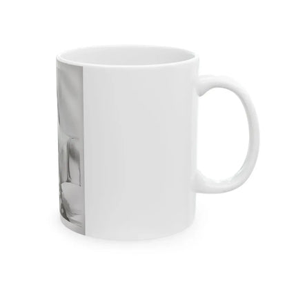 Elaine Stewart #167 - Negative Struck B&W 8x10 50's Head & Upper Body Body 1 Piece Swimsuit Cheesecake HQ Photo (Vintage Female Icon) White Coffee Mug - Go Mug Yourself