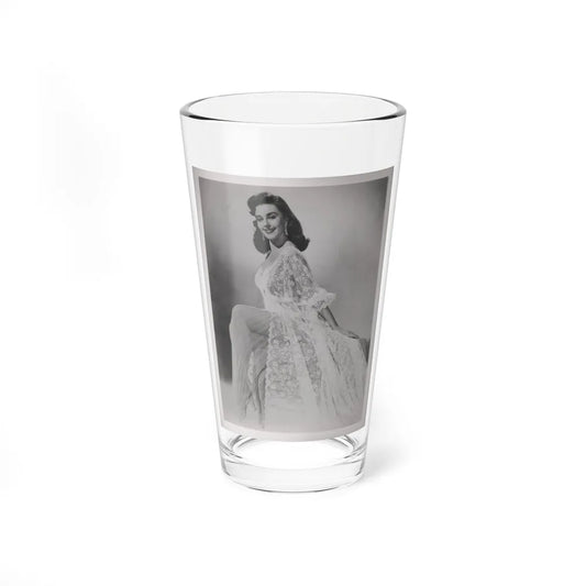 Elaine Stewart #168 - Negative Struck B&W 8x10 50's Era Full Body Glamour Dress HQ Photo (Vintage Female Icon) Pint Glass 16oz-16oz-Go Mug Yourself