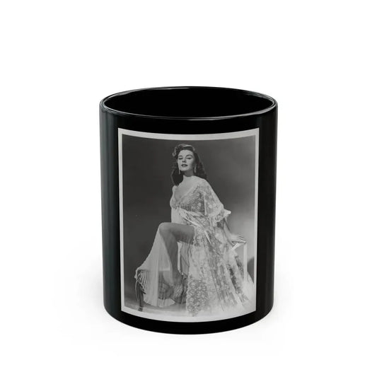 Elaine Stewart #169 - Negative Struck B&W 8x10 50's Era Full Body Glamour Dress HQ Photo (Vintage Female Icon) Black Coffee Mug 11oz - Go Mug Yourself
