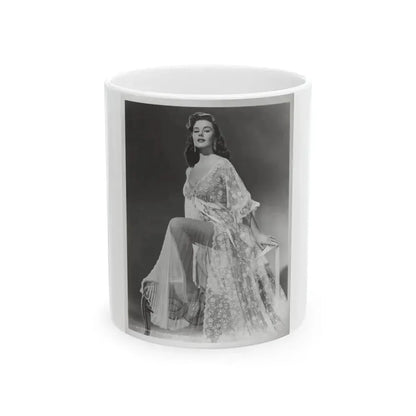 Elaine Stewart #169 - Negative Struck B&W 8x10 50's Era Full Body Glamour Dress HQ Photo (Vintage Female Icon) White Coffee Mug 11oz - Go Mug Yourself