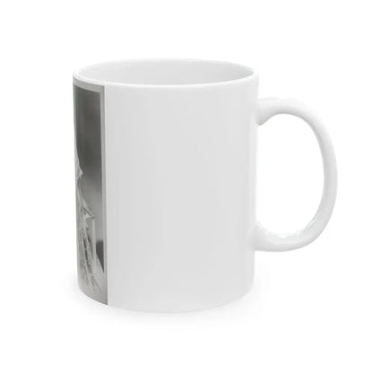Elaine Stewart #169 - Negative Struck B&W 8x10 50's Era Full Body Glamour Dress HQ Photo (Vintage Female Icon) White Coffee Mug - Go Mug Yourself