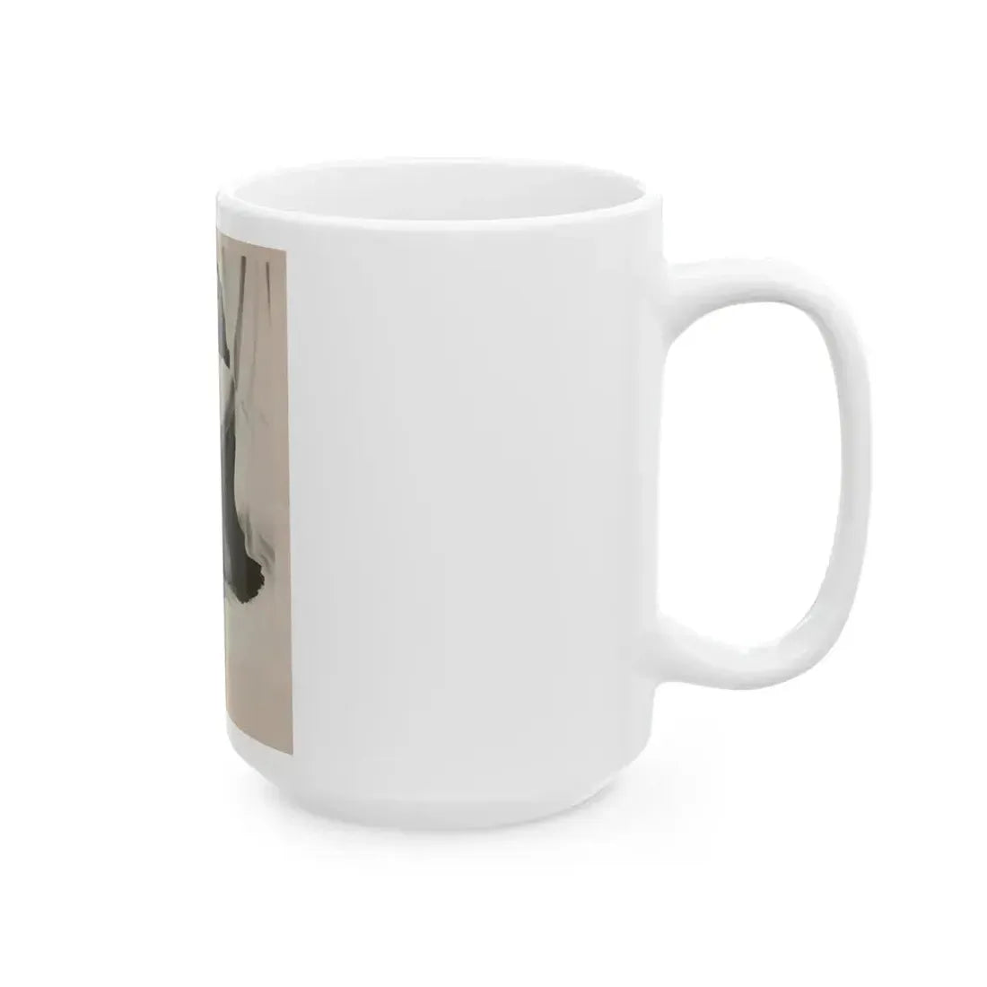 Elaine Stewart #170 - Vintage B&W 8x10 50's Era Full Body Glamour Fishnet Stockings Photo (Vintage Female Icon) White Coffee Mug - Go Mug Yourself