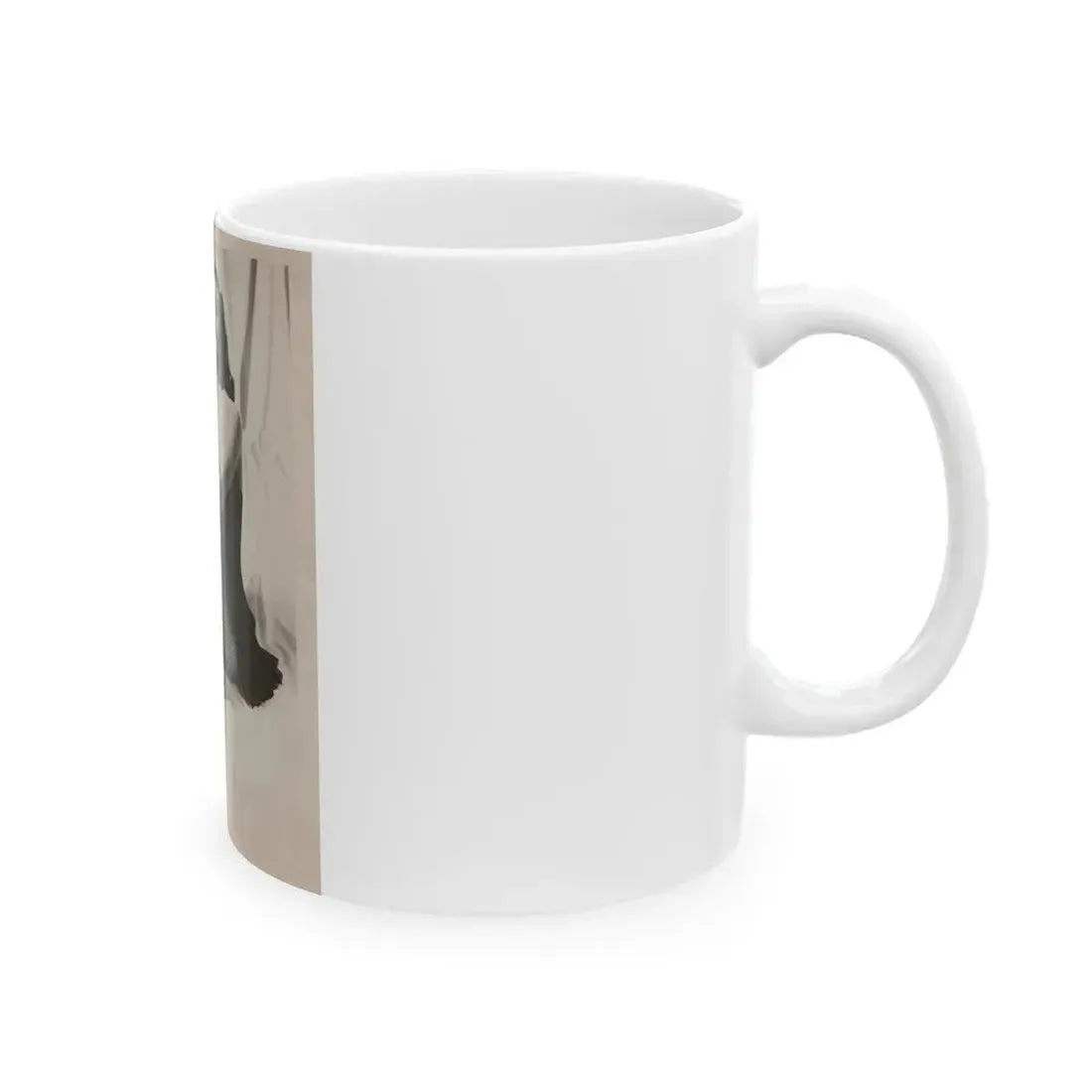 Elaine Stewart #170 - Vintage B&W 8x10 50's Era Full Body Glamour Fishnet Stockings Photo (Vintage Female Icon) White Coffee Mug - Go Mug Yourself