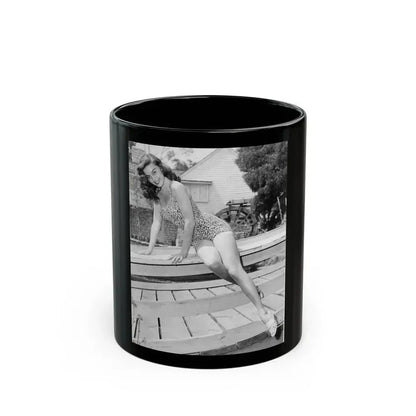 Elaine Stewart #177 (Vintage Female Icon) Black Coffee Mug 11oz - Go Mug Yourself