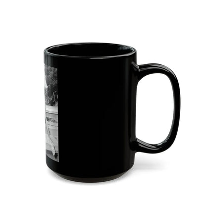 Elaine Stewart #177 (Vintage Female Icon) Black Coffee Mug-Go Mug Yourself