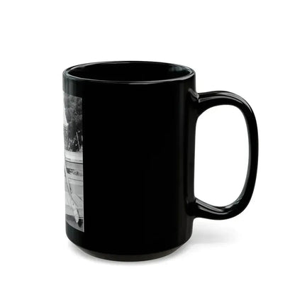 Elaine Stewart #177 (Vintage Female Icon) Black Coffee Mug - Go Mug Yourself