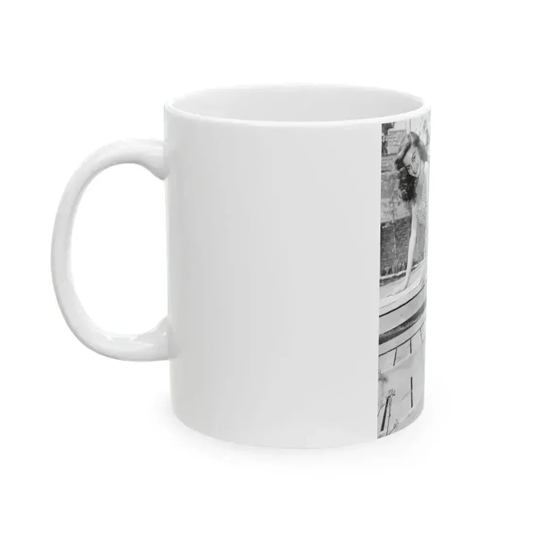 Elaine Stewart #177 (Vintage Female Icon) White Coffee Mug - Go Mug Yourself