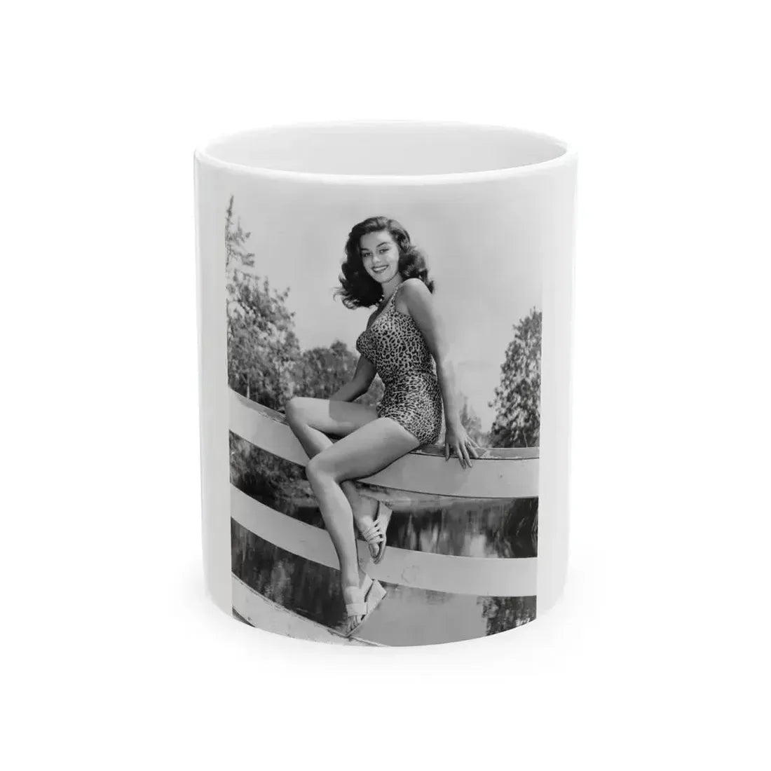 Elaine Stewart #178 (Vintage Female Icon) White Coffee Mug 11oz - Go Mug Yourself