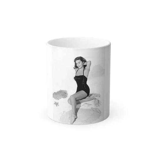 Elaine Stewart #23 1 (Vintage Female Icon) Color Changing Coffee Mug 11oz - Go Mug Yourself