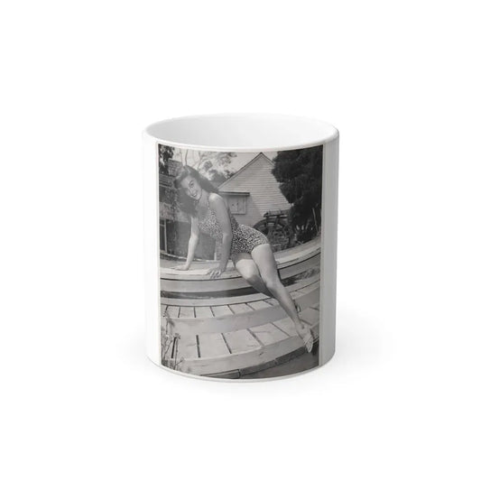 Elaine Stewart #65 (Vintage Female Icon) Color Changing Coffee Mug 11oz - Go Mug Yourself