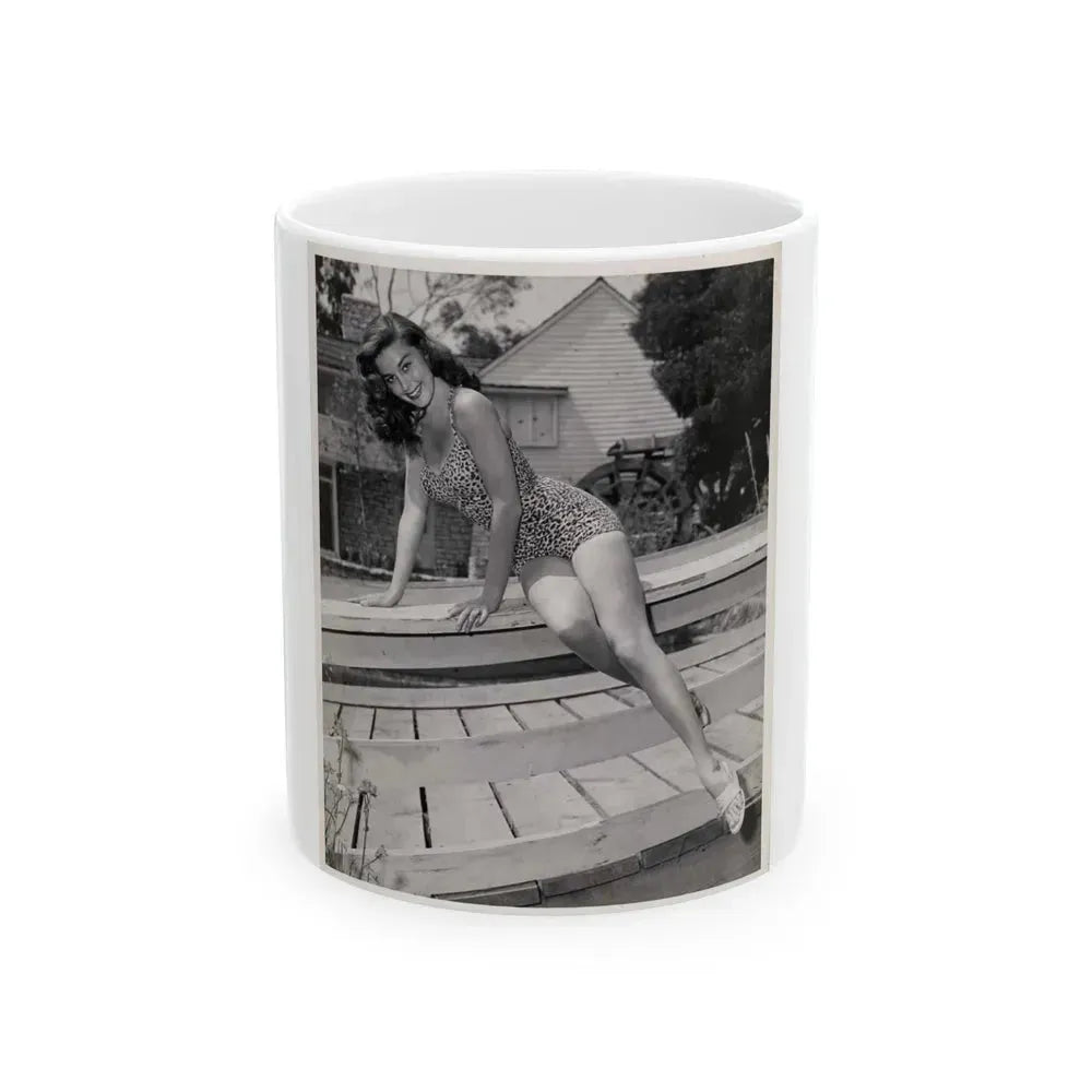 Elaine Stewart #65 (Vintage Female Icon) White Coffee Mug 11oz - Go Mug Yourself