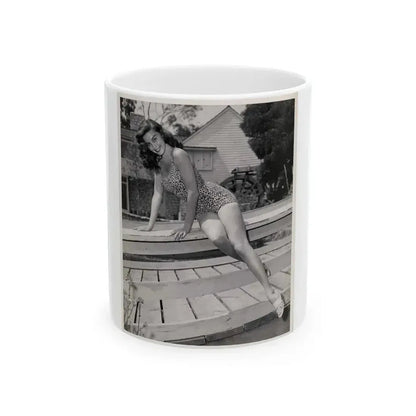 Elaine Stewart #65 (Vintage Female Icon) White Coffee Mug 11oz - Go Mug Yourself