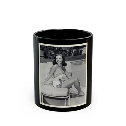 Elaine Stewart #73 (Vintage Female Icon) Black Coffee Mug 11oz - Go Mug Yourself