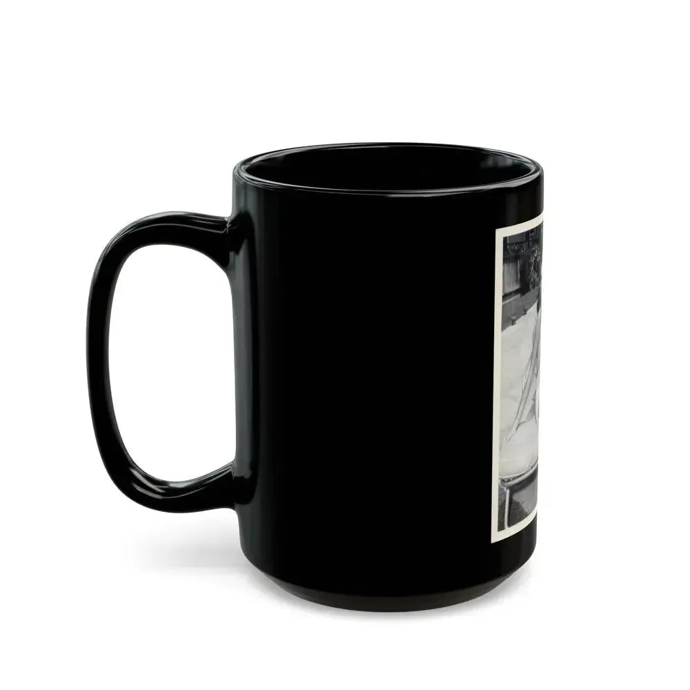 Elaine Stewart #73 (Vintage Female Icon) Black Coffee Mug - Go Mug Yourself