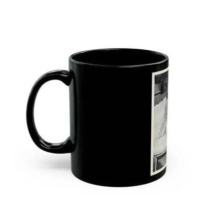 Elaine Stewart #73 (Vintage Female Icon) Black Coffee Mug - Go Mug Yourself
