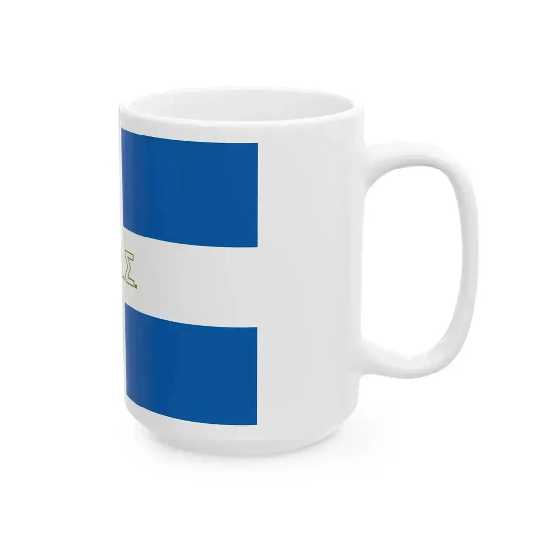 ELAS flag (Greece) White Coffee Mug - Go Mug Yourself